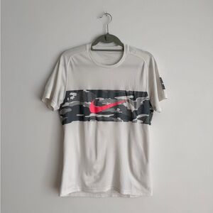 White Short Sleeve Athletic Tee
